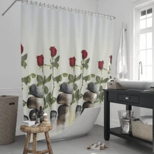 پرده حمام دلفین مدل jack-12005 سایز 180x200 سانتی متر