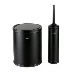 ست سطل زباله و فرچه دلفین مدل Pr-44-BL