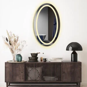 آینه بک لایت دلفین مدل OV-60-Round