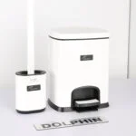 ست سطل زباله و فرچه دلفین مدل EV-5-ltr