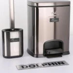 ست سطل زباله و فرچه دلفین مدل EV-5-ltr