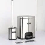 ست سطل زباله و فرچه دلفین مدل EV-5-ltr