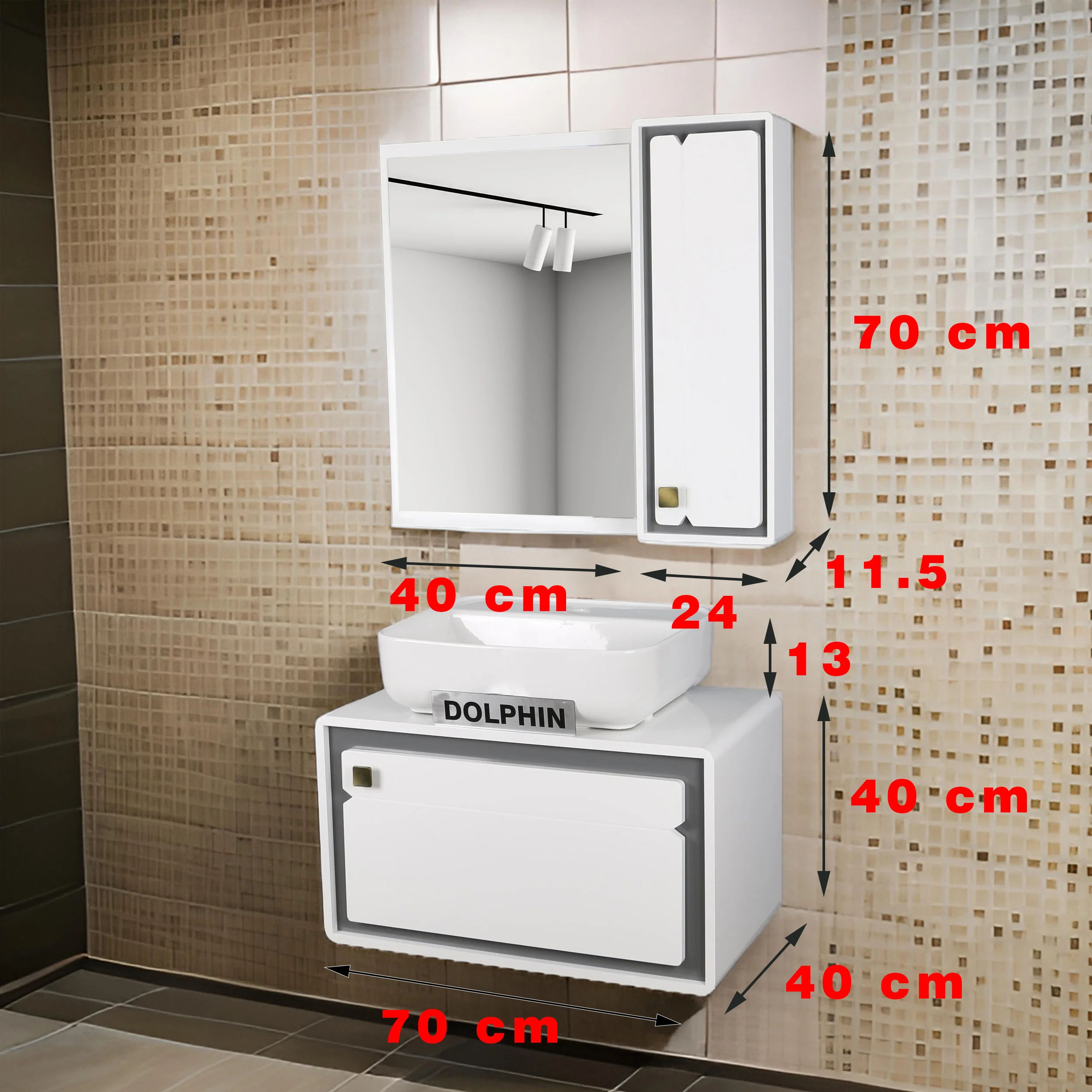 ست کابینت و روشویی دلفین مدل ZND-R12-W به همراه آینه و باکس | سفید | گارانتی اصالت و سلامت فیزیکی کالا ست کابینت و روشویی دلفین مدل ZND-R12-W به همراه آینه و باکس | سفید | گارانتی اصالت و سلامت فیزیکی کالا