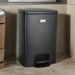 سطل زباله پدالی دلفین مدل Pry-20-ltr-bl | مشکی | گارانتی اصالت و سلامت فیزیکی کالا