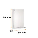 آینه سرویس بهداشتی دلفین مدل Pvc-5035 | سفید | گارانتی اصالت و سلامت فیزیکی کالا