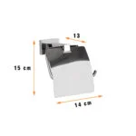 پایه رول دستمال کاغذی دلفین مدل EST-01-C | کروم | گارانتی اصالت و سلامت فیزیکی کالا