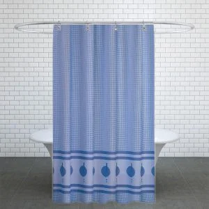 پرده حمام دلفین کد Ev-5030 v1 سایز 200×180 سانتی متر  | آبی | گارانتی اصالت و سلامت فیزیکی کالا