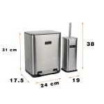 ست سطل و فرچه دلفین مدل EV-6-ltr