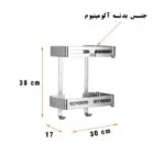 قفسه حمام دلفین مدل FK-V2-w | سفید | گارانتی اصالت و سلامت فیزیکی کالا