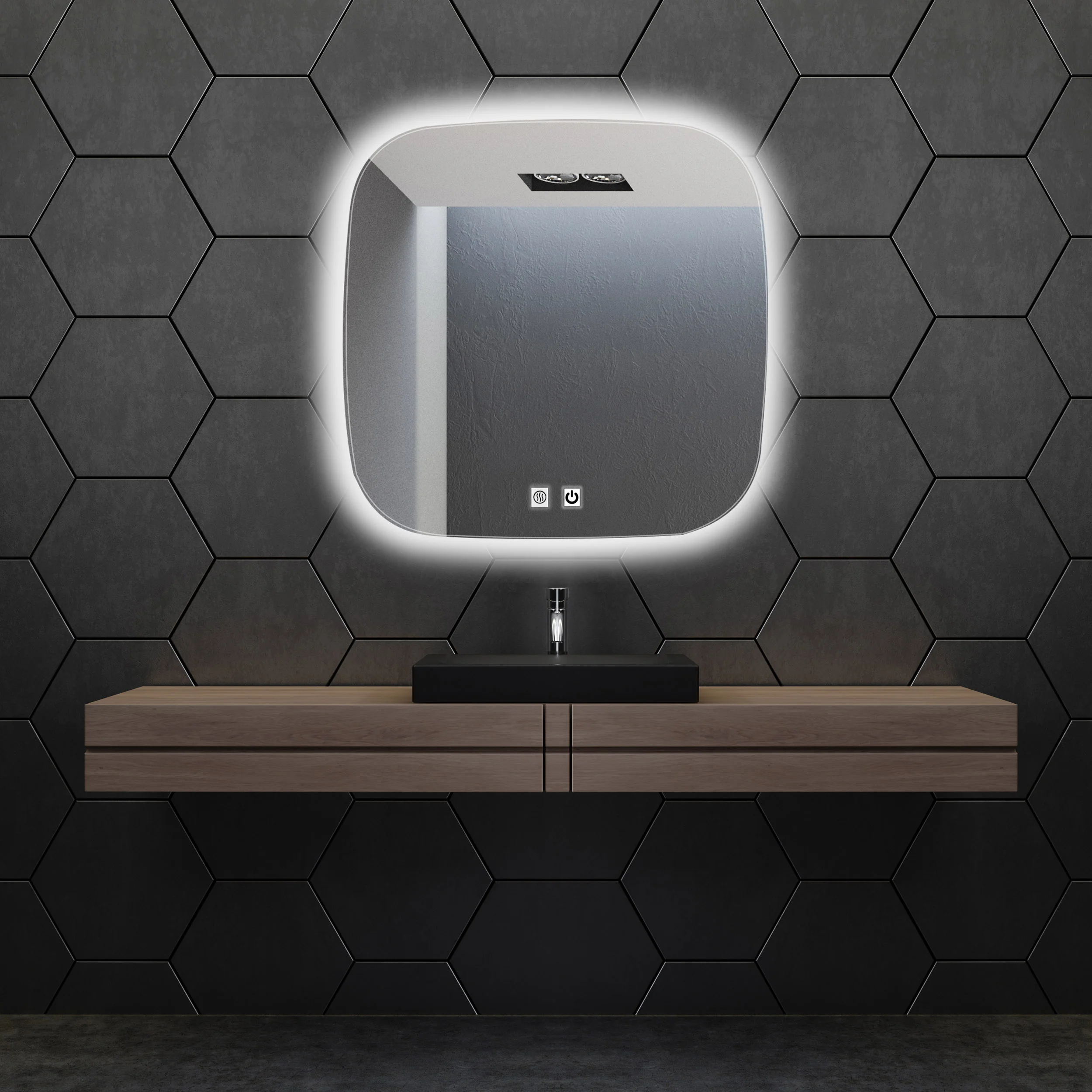 آینه سرویس بهداشتی  دلفین مدل ضدبخار TCH-HT-SQ 61 | مهتابی | گارانتی اصالت و سلامت فیزیکی کالا آینه سرویس بهداشتی  دلفین مدل ضدبخار TCH-HT-SQ 61 | مهتابی | گارانتی اصالت و سلامت فیزیکی کالا