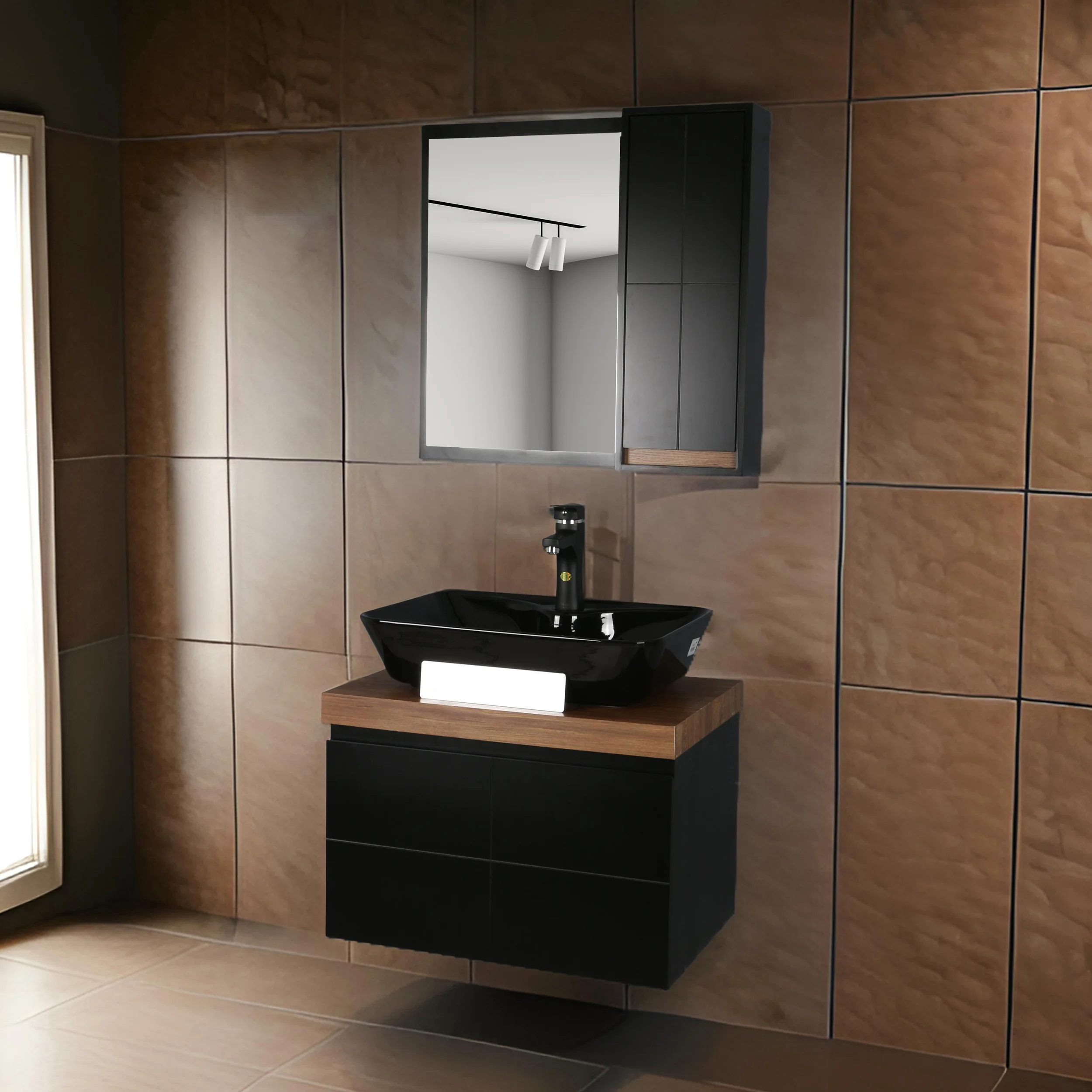 ست کابینت و روشویی دلفین مدل ZND-R13-Blبه همراه آینه و باکس | مشکی | گارانتی اصالت و سلامت فیزیکی کالا ست کابینت و روشویی دلفین مدل ZND-R13-Blبه همراه آینه و باکس | مشکی | گارانتی اصالت و سلامت فیزیکی کالا