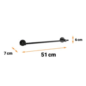 آویز حوله دلفین مدل JX-L51-BL | مشکی | گارانتی اصالت و سلامت فیزیکی کالا