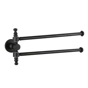 آویز حوله دلفین مدل متحرک دو شاخه کد JX-2-BL | مشکی | گارانتی اصالت و سلامت فیزیکی کالا