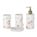 ست سرویس بهداشتی 4 پارچه دلفین مدل 003-W | سفید | گارانتی اصالت و سلامت فیزیکی کالا