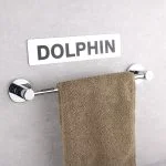 آویز حوله دلفین مدل Rdndo-L40-C | کروم | گارانتی اصالت و سلامت فیزیکی کالا