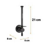 پایه رول دستمال کاغذی دلفین مدل رول کوتاه ایستاده JX-K-BL | مشکی | گارانتی اصالت و سلامت فیزیکی کالا