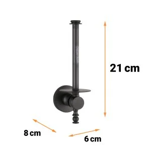 پایه رول دستمال کاغذی دلفین مدل رول کوتاه ایستاده JX-K-BL | مشکی | گارانتی اصالت و سلامت فیزیکی کالا