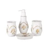 ست سرویس بهداشتی 4 پارچه دلفین مدل 007-W | سفید | گارانتی اصالت و سلامت فیزیکی کالا