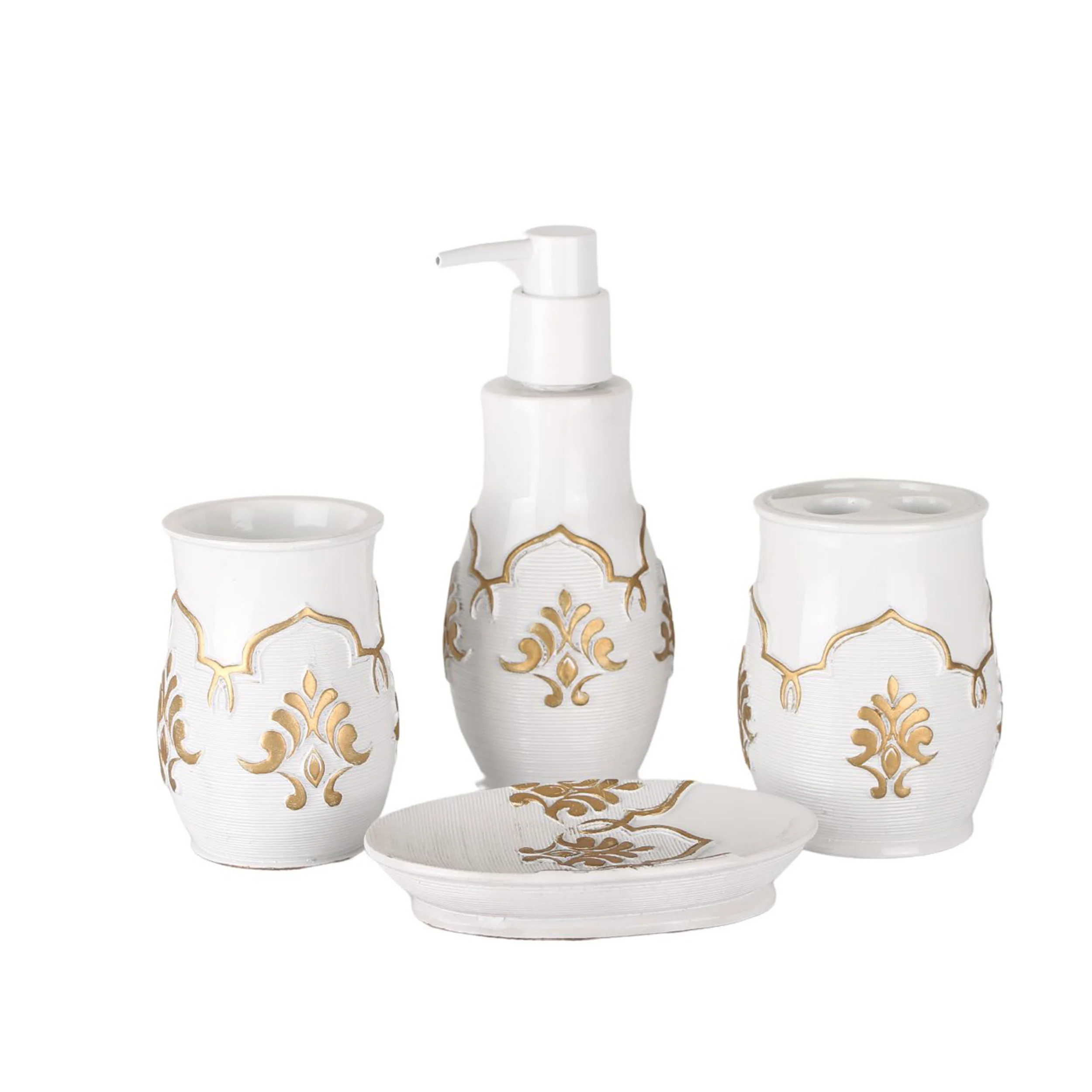 ست سرویس بهداشتی 4 پارچه دلفین مدل 007-W | سفید | گارانتی اصالت و سلامت فیزیکی کالا ست سرویس بهداشتی 4 پارچه دلفین مدل 007-W | سفید | گارانتی اصالت و سلامت فیزیکی کالا