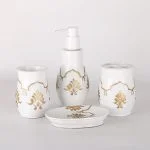 ست سرویس بهداشتی 4 پارچه دلفین مدل 007-W | سفید | گارانتی اصالت و سلامت فیزیکی کالا