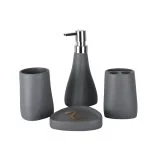 ست سرویس بهداشتی 4 پارچه دلفین مدل 009-Dgr | طوسی فیلی | گارانتی اصالت و سلامت فیزیکی کالا