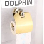 پایه رول دستمال کاغذی دلفین مدل Shelvy-G | طلایی | گارانتی اصالت و سلامت فیزیکی کالا