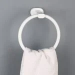 آویز حوله دلفین مدل حلقه ای کد 66-W | سفید | گارانتی اصالت و سلامت فیزیکی کالا