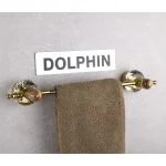 آویز حوله دلفین مدل Shelvy-L46-G | طلایی | گارانتی اصالت و سلامت فیزیکی کالا