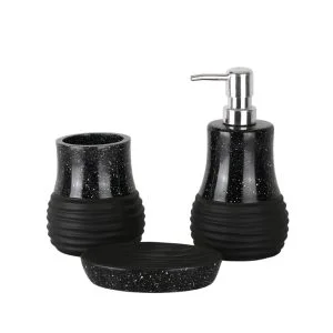 ست سرویس بهداشتی 3 پارچه دلفین مدل 011-Bl | مشکی | گارانتی اصالت و سلامت فیزیکی کالا