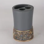 ست سرویس بهداشتی 4 پارچه دلفین مدل 010-Dgr | طوسی فیلی | گارانتی اصالت و سلامت فیزیکی کالا