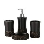 ست سرویس بهداشتی 4 پارچه دلفین مدل 010-BL | مشکی | گارانتی اصالت و سلامت فیزیکی کالا