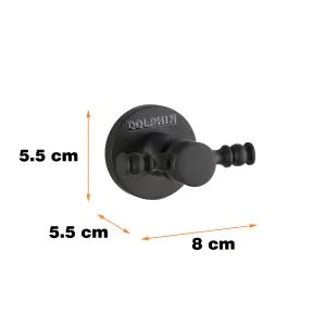 آویز حوله دلفین مدل قلاب کد JX-BL | مشکی | گارانتی اصالت و سلامت فیزیکی کالا