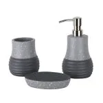 ست سرویس بهداشتی 3 پارچه دلفین مدل 011-Gr | طوسی | گارانتی اصالت و سلامت فیزیکی کالا