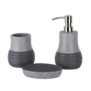 ست سرویس بهداشتی 3 پارچه دلفین مدل 011-Gr | طوسی | گارانتی اصالت و سلامت فیزیکی کالا