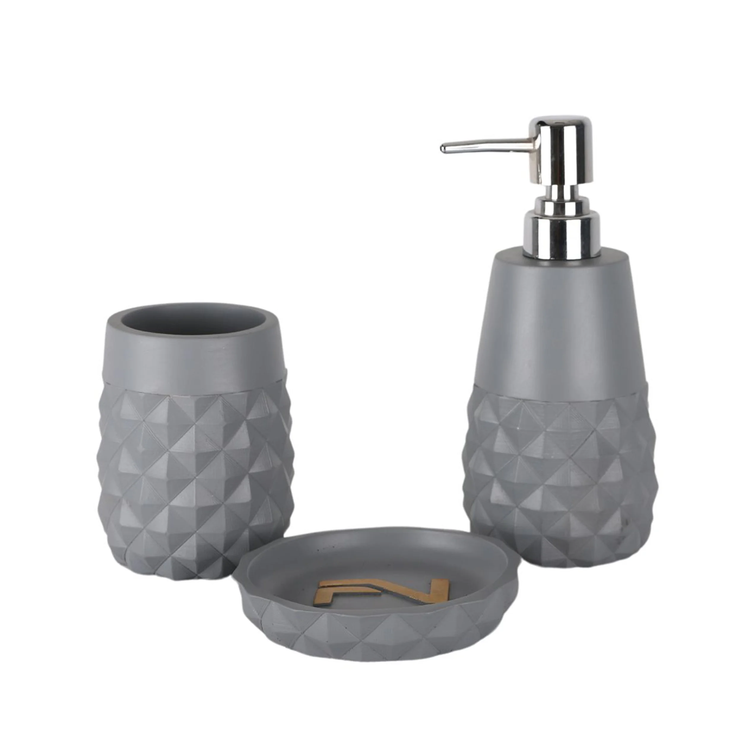 ست سرویس بهداشتی 3 پارچه دلفین مدل 002-Gr | طوسی | گارانتی اصالت و سلامت فیزیکی کالا ست سرویس بهداشتی 3 پارچه دلفین مدل 002-Gr | طوسی | گارانتی اصالت و سلامت فیزیکی کالا