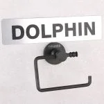 پایه رول دستمال کاغذی دلفین مدل بدون درب کد JX-BL | مشکی | گارانتی اصالت و سلامت فیزیکی کالا