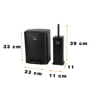 ست سطل و فرچه دلفین مدل Evd-226-6lt-ss | کروم مات | گارانتی اصالت و سلامت فیزیکی کالا