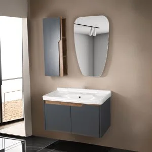 ست کابینت و روشویی دلفین مدل R24-gr به همراه آینه و باکس