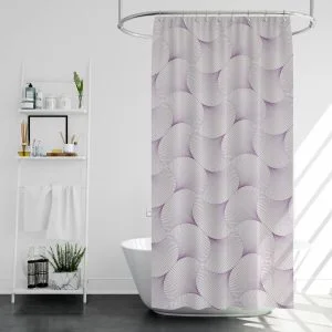 پرده حمام پیسو مدل BZ-71 سایز 180x200 سانتی متر | بنفش | گارانتی اصالت و سلامت فیزیکی کالا