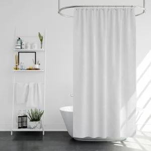 پرده حمام پیسو مدل BZ-74 سایز 180x200 سانتی متر | سفید | گارانتی اصالت و سلامت فیزیکی کالا