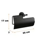 پایه رول دستمال کاغذی دلفین مدل JX-rolcover-L-BL | مشکی | گارانتی اصالت و سلامت فیزیکی کالا