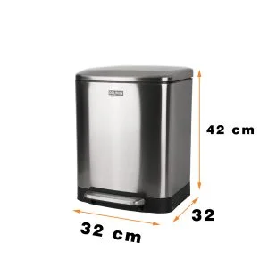 سطل زباله پدالی دلفین مدل 20 لیتر کد Ev-240