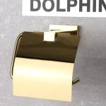 پایه رول دستمال کاغذی دلفین مدل Est-07-G | طلایی | گارانتی اصالت و سلامت فیزیکی کالا