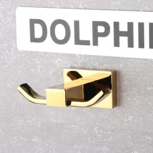 آویز حوله دلفین مدل قلاب کد Est-07-G | طلایی | گارانتی اصالت و سلامت فیزیکی کالا
