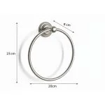 آویز حوله دلفین مدل حلقه ای کد 3230-ss | کروم مات | گارانتی اصالت و سلامت فیزیکی کالا