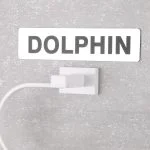 آویز حوله دلفین مدل Est-08-G-w | سفید | گارانتی اصالت و سلامت فیزیکی کالا