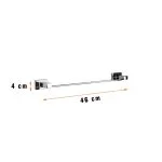 آویز حوله دلفین مدل Est-08-L-w | سفید | گارانتی اصالت و سلامت فیزیکی کالا