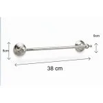 آویز حوله دلفین مدل SS-L38-3230 | کروم مات | گارانتی اصالت و سلامت فیزیکی کالا