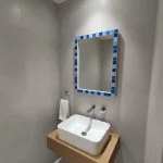 آینه سرویس‌ بهداشتی دلفین مدل 1075-b سایز 36x51 سانتی متر | آبی | گارانتی اصالت و سلامت فیزیکی کالا