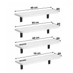 شلف دیواری دلفین مدل Jv-7020-pvc | سفید | گارانتی اصالت و سلامت فیزیکی کالا